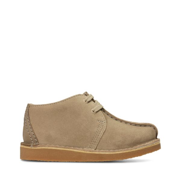 Clarks Boys Desert Trek Casual Shoes Sand Suede | USA-9321704